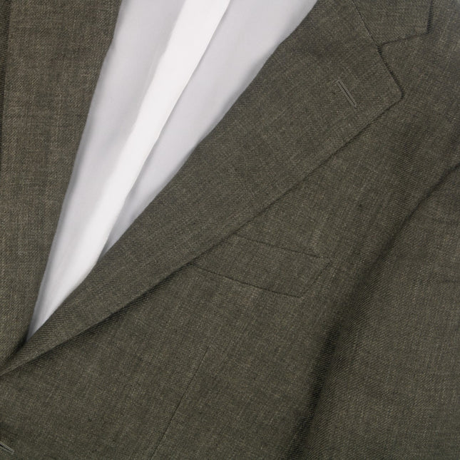 'Havana Patch' Green Linen Slim Fit 2 Piece Suit UK 36/30