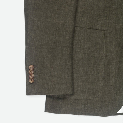 'Havana Patch' Green Linen Slim Fit 2 Piece Suit UK 36/30