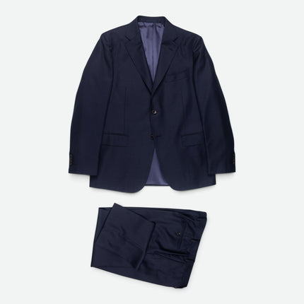 'Napoli' Navy Blue Super 110s Wool Regular Fit 2 Piece Suit UK 44/38