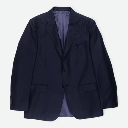 'Napoli' Navy Blue Super 110s Wool Regular Fit 2 Piece Suit UK 44/38