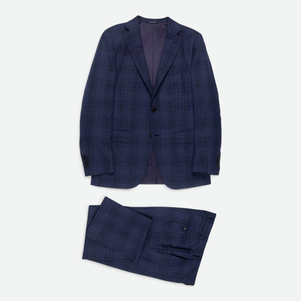 'Sienna' Navy Blue Wool Regular Fit 2 Piece Suit UK 38/32