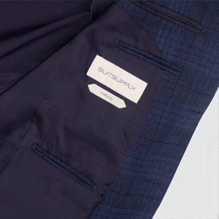 'Sienna' Navy Blue Wool Regular Fit 2 Piece Suit UK 38/32